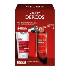 Vichy Promo Vichy Dercos Aminexil Clinical R.E.G.E.N. Booster Ορός Ενδυνάμωσης Μαλλιών, 90ml & Δώρο Dercos Shampoo Energy+ Δυναμωτικό Σαμπουάν κατά της Τριχόπτωσης, 50ml, 1σετ