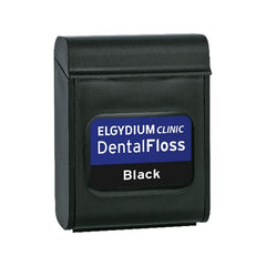 Elgydium Dental Floss Black Οδοντικό Νήμα με Μαύρο Χρώμα, Ελαφρά Κερωμένο & Εμποτισμένο με Χλωρεξιδίνη, 50m