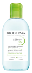 Bioderma Sebium H2O Δερματολογικό Νερό Καθαρισμού Micellaire Απομακρύνει το Μακιγιάζ & Ρύπους Μεικτό/Λιπαρό ή με Τάση Ακμής Δέρμα, 250ml