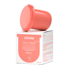 Clinéa Tint n' Glow Refill 50ml - Gel Κρέμα Ενίσχυσης Λάμψης με Χρώμα
