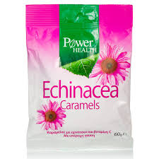 Power Health Caramels Echinacea Καραμέλες Εχινάτσεα & Βιταμίνη C για Ενίσχυση του Ανοσοποιητικού Συστήματος - Ιδανικές για Περιόδους Κρυολογήματος & Ιώσεων, 60gr