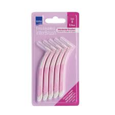 Intermed Ergonomic Interbrush Μεσοδόντια Βουρτσάκια Ροζ Size 0 - 0.4mm, 5τεμ