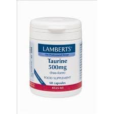 Lamberts Taurine 500 mg Συμπλήρωμα διατροφής με ταυρίνη 60 caps