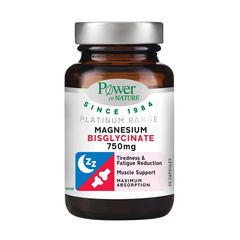 Power of Nature Platinum Range Magnesium Bisglycinate 750mg, 60caps