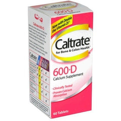 Pfizer Caltrate 600+D Συμπλήρωμα Διατροφής 60 Δίσκια. Το Caltrate 600 +D, συμπληρώνει καθημερινά τη διατροφή σας σε ασβέστιο.βιταμίνη D βοηθά στην καλύτερη απορρόφηση του ασβεστίου από τον οργανισμό.