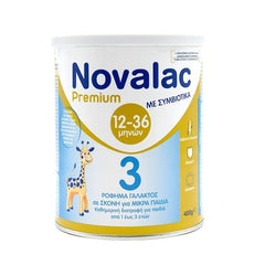 Novalac Γάλα Σε Σκόνη Premium 3 Άνω Των 12 Μηνών 400gr με Συμβιοτικά.