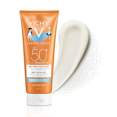 Vichy Capital Soleil Wet Skin Gel Kids SPF50+ για την Ευαίσθητη Παιδική Επιδερμίδα 200ml