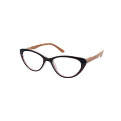 Eyelead Γυαλιά Πρεσβυωπίας - Ανάγνωσης με Ξύλινο Βραχίονα, 206 Μπορντώ Πεταλούδα, Βαθμός +2.50 , 1Τμχ.
