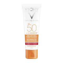 Vichy Capital Soleil SPF50 Anti-Ageing 3σε1 Αντιοξειδωτική ΦρονVichy Ideal Soleil Spf50 Anti-ageing 3in1 Antioxidant Care 50mlτίδα Αντηλιακή Κρέμα Προσώπου 50ml.