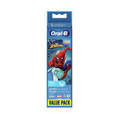 Oral-B Kids Spiderman Ανταλλακτικές Κεφαλές Παιδικής Ηλεκτρικής Οδοντόβουρτσας , 4 τμχ