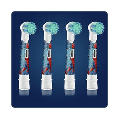 Oral-B Kids Spiderman Ανταλλακτικές Κεφαλές Παιδικής Ηλεκτρικής Οδοντόβουρτσας , 4 τμχ