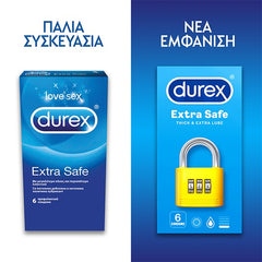 Durex Extra Safe Προφυλακτικά 6 Τμχ.