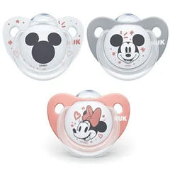 Nuk Trendline Mickey Πιπίλα Σιλικόνης με Θήκη 6-18 μηνών (10736380), 1 τεμ.