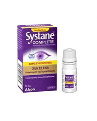 Systane Complete Λιπαντικές Οφθαλμικές Σταγόνες χωρίς Συντηρητικά 10ml